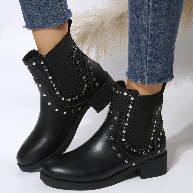 "Viola" Modische Chelsea Boots
