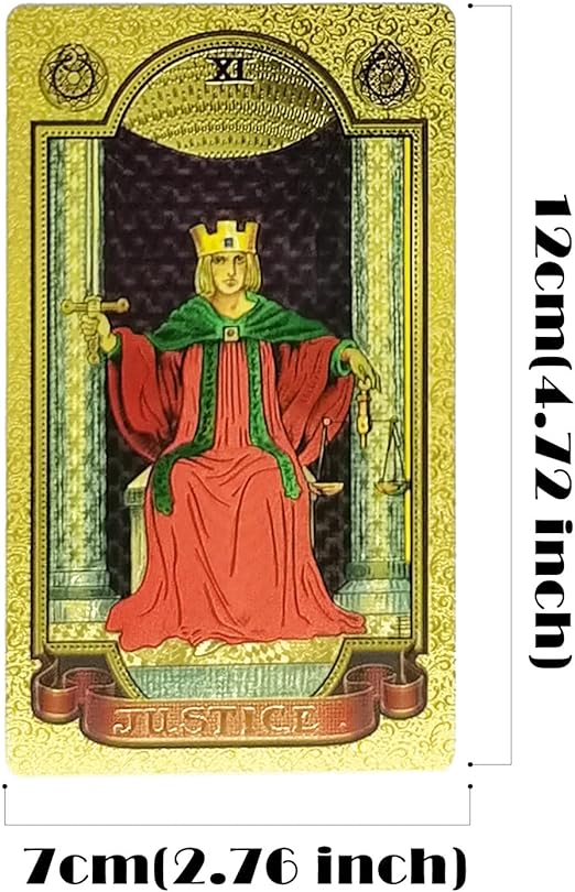 Tarotkarten Set | 78 Karten mit Anleitung | Goldprägung & Premium-Box