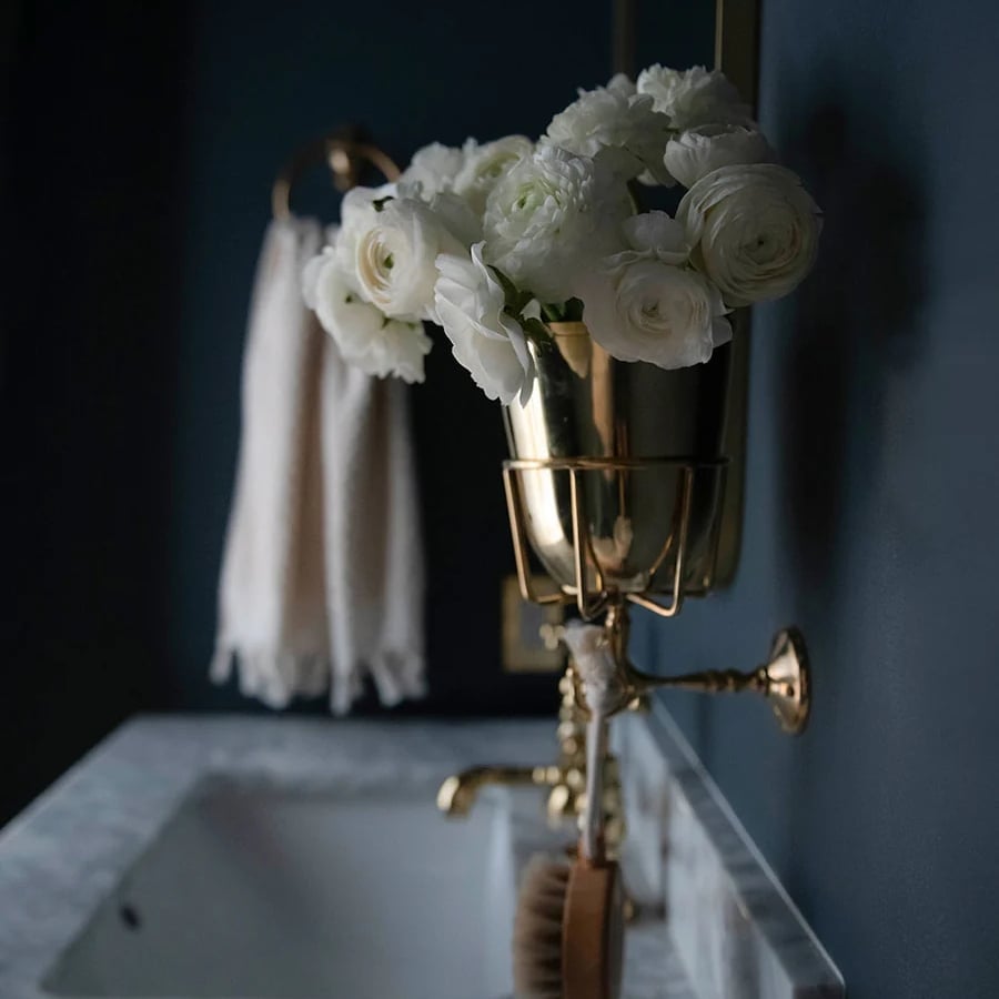 Wandgefäß im Vintage-Stil | Handgefertigt | Messing oder Nickel | Vielseitige Aufbewahrung