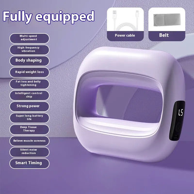 Faszien Massagegerät Ring | Freihändig mit Vibrationsmodi | USB-C Akku | Kompakt & Tragbar