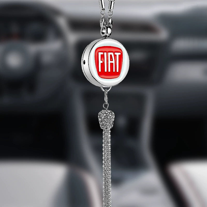 Auto-Logo Parfüm-Anhänger | Kristall & Zinklegierung | Funkelnde Dekoration & Geschenkidee