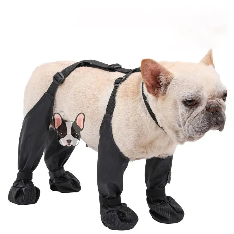 Hundestiefel mit Hosenträgern | Rutschfest & Atmungsaktiv | Schutz für Pfoten bei Outdoor-Abenteuern