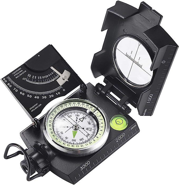 Militär Kompass mit Klinometer | Wasserdicht | Outdoor Navigation & Orientierung