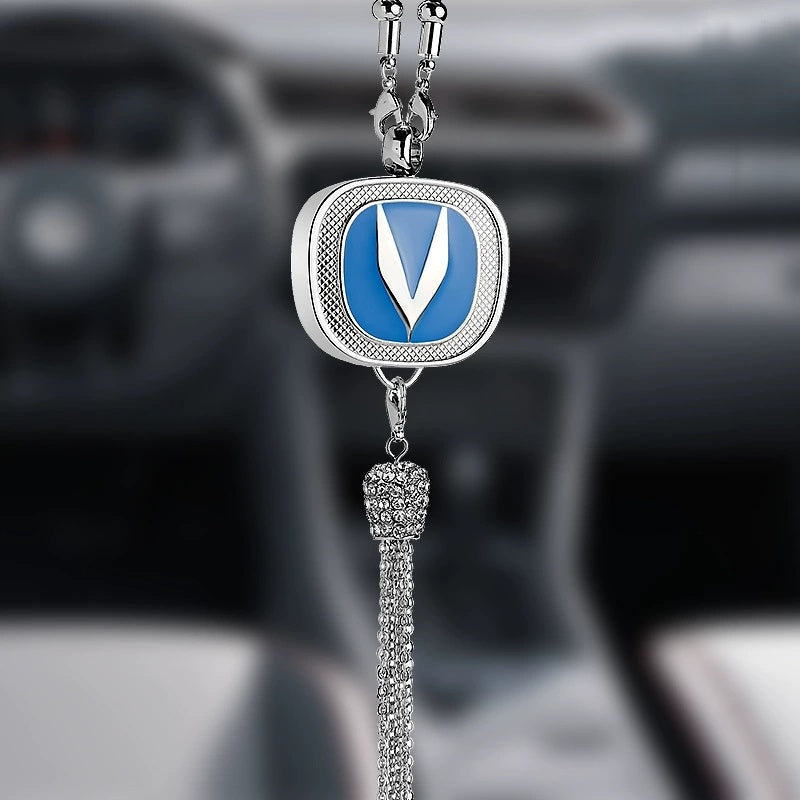 Auto-Logo Parfüm-Anhänger | Kristall & Zinklegierung | Funkelnde Dekoration & Geschenkidee