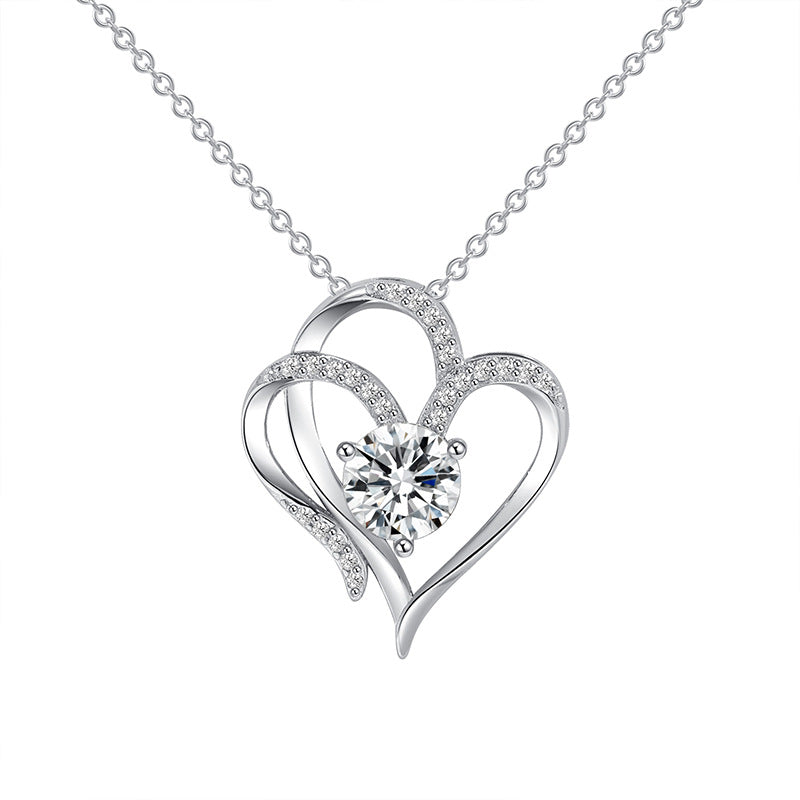 Diamanten Liebes Herz Halskette