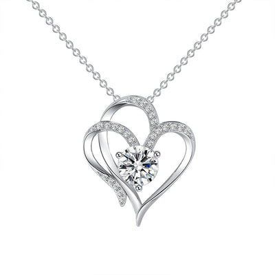 Diamanten Liebes Herz Halskette