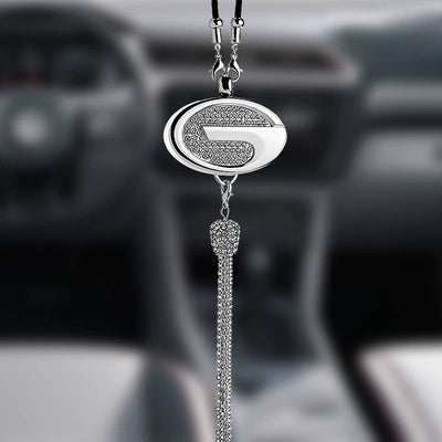 Auto-Logo Parfüm-Anhänger | Kristall & Zinklegierung | Funkelnde Dekoration & Geschenkidee