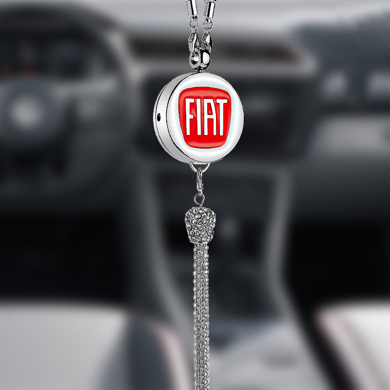 Auto-Logo Parfüm-Anhänger | Kristall & Zinklegierung | Funkelnde Dekoration & Geschenkidee