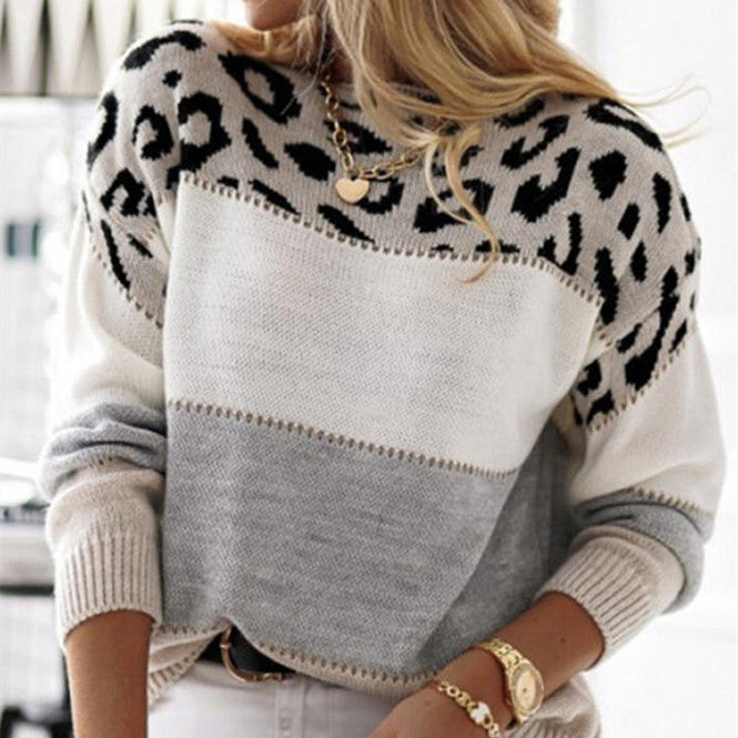 Yara™ - Leo Muster Pullover mit Stil