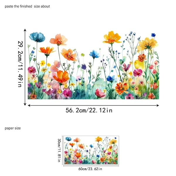 1+1 Gratis | FloralesAbziehbild™ Charmante Fensterdekoration
