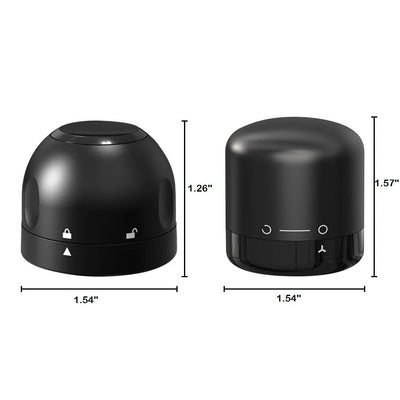 Champagner- & Weinflaschenverschluss | Luftdicht & Wiederverwendbar | Drehverschluss aus ABS & Silikon