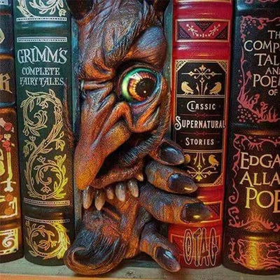 Bücherregaldekoration | Fantasy-Horror Werwolf | Bücherregaleinsatz & Blickfang