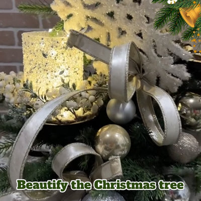 Weihnachtsbaum Topper Regal | 3-stufig | Schwarz | Metall