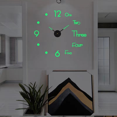 DIY Wanduhr bohrfrei | Geräuschloses Uhrwerk | Moderne Wanddeko