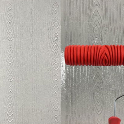 Struktur-Prägemuster Farbroller | Wanddekoration | Gummiwalze mit Griff 29cm