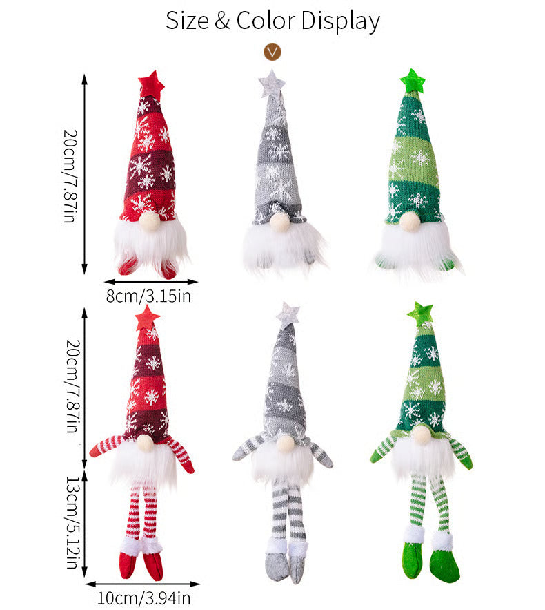 Weihnachtswichtel mit LED Licht | Handgefertigte Dekofigur | Nordisches Design