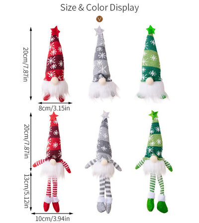 Weihnachtswichtel mit LED Licht | Handgefertigte Dekofigur | Nordisches Design