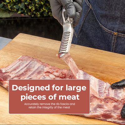 Rippenhaut Entferner Werkzeug | Edelstahl | Für Schweine- & Rinderippen | BBQ & Küche