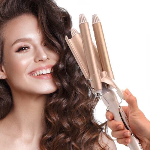 CurlMagic™ Innovativer Lockenstab mit 3 Heizstäben