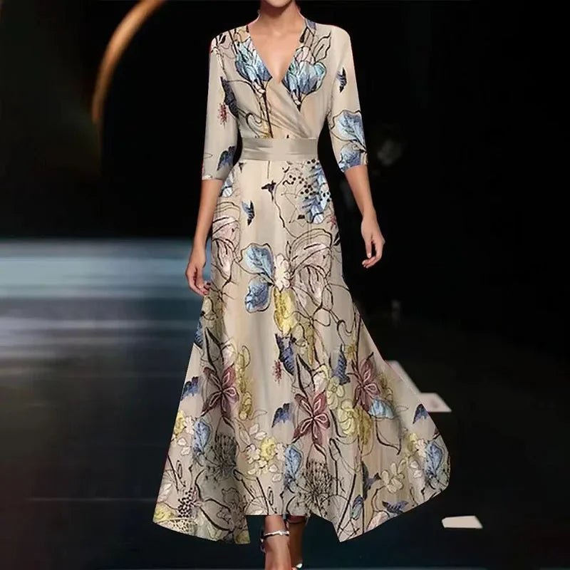 Alma | Elegantes Ärmel Design Damenkleid
