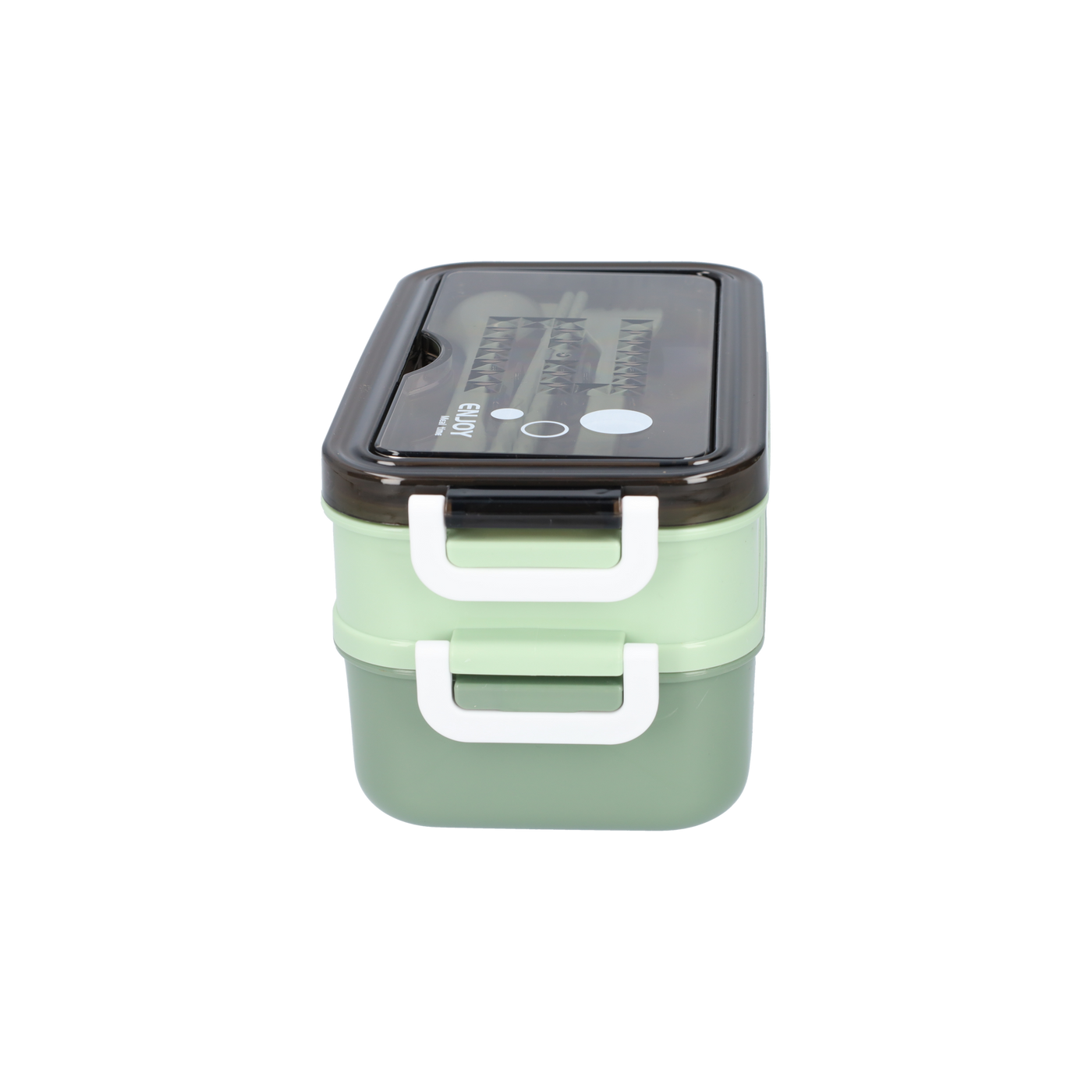 Lunchbox mit Suppenschale | Bento Box Grün | Auslaufsicher & BPA-frei | Mit Besteck & Fächern | Für Kinder & Erwachsene