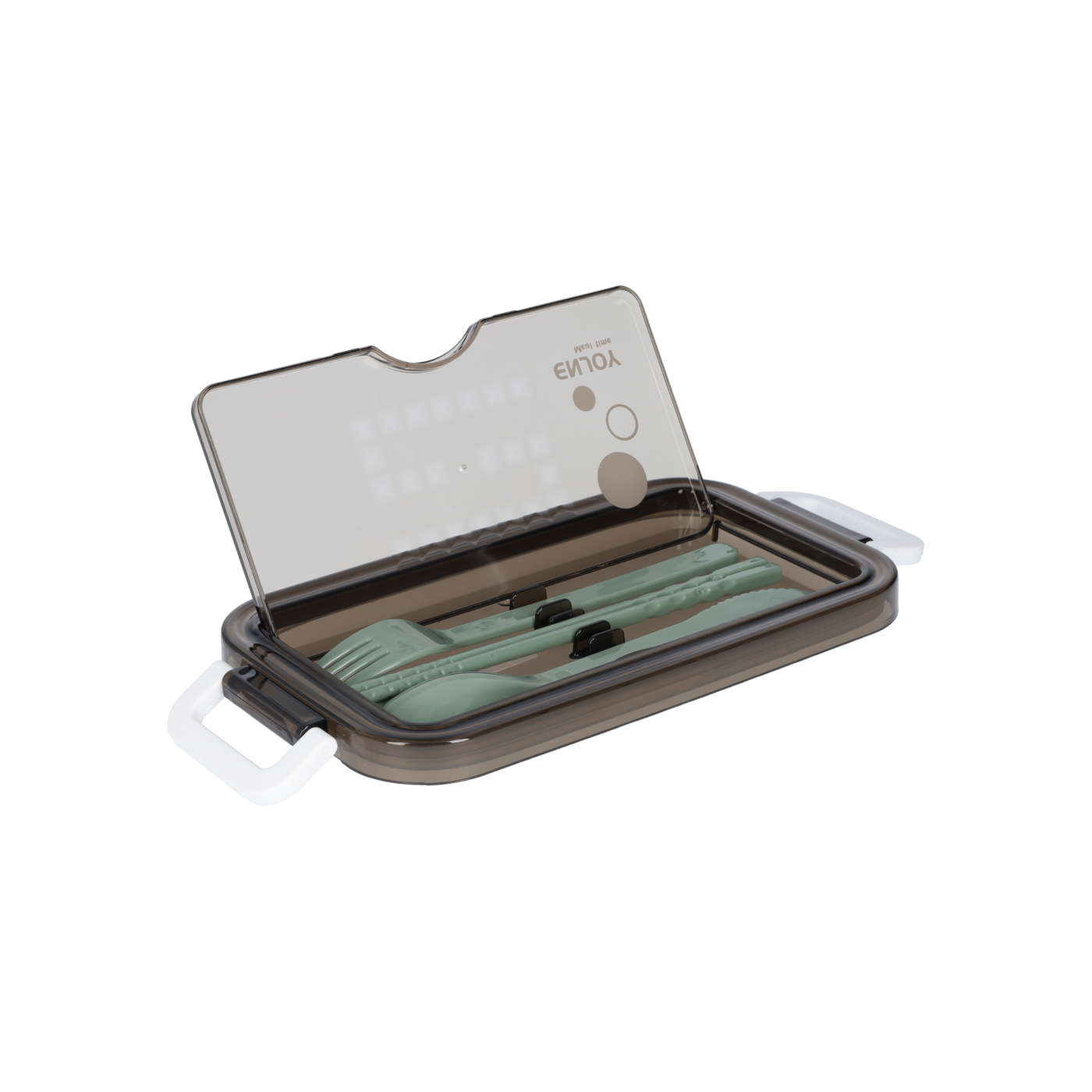 Lunchbox mit Suppenschale | Bento Box Grün | Auslaufsicher & BPA-frei | Mit Besteck & Fächern | Für Kinder & Erwachsene