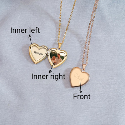 ErinnerungHerz™ Charm mit eingraviertem Sentiment