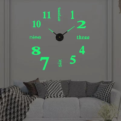 DIY Wanduhr bohrfrei | Geräuschloses Uhrwerk | Moderne Wanddeko