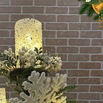 Weihnachtsbaum Topper Regal | 3-stufig | Schwarz | Metall
