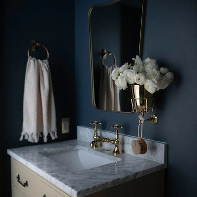 Wandgefäß im Vintage-Stil | Handgefertigt | Messing oder Nickel | Vielseitige Aufbewahrung