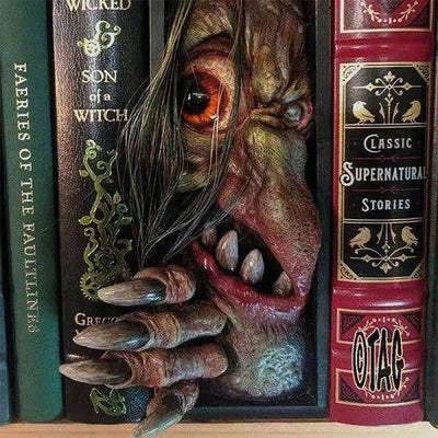 Bücherregaldekoration | Fantasy-Horror Werwolf | Bücherregaleinsatz & Blickfang
