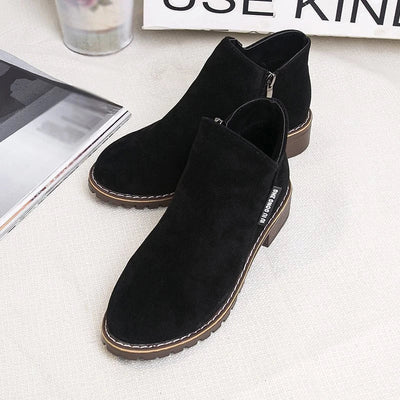 Damen Stiefeletten | Dicke Rutschfeste Sohle | Gepolsterte Innensohle | Alltag & Freizeit