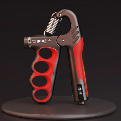 Handtrainer mit Zähler | Verstellbarer Widerstand | Griffkraft- & Unterarmtraining | Kompakt & Ergonomisch