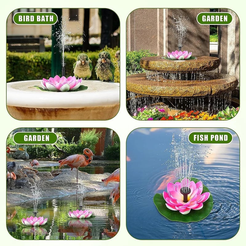 LotusGlanz™ Solarbetriebene Garten-Oase