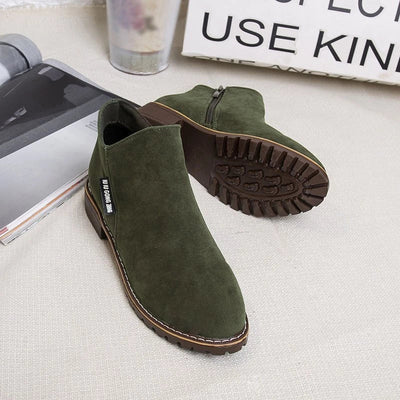 Damen Stiefeletten | Dicke Rutschfeste Sohle | Gepolsterte Innensohle | Alltag & Freizeit
