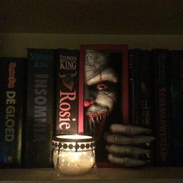 Bücherregaldekoration | Fantasy-Horror Werwolf | Bücherregaleinsatz & Blickfang