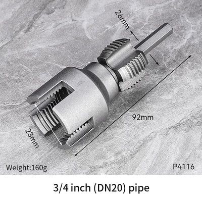 Rohrgewindeschneider | Innen- & Außengewinde | 40Cr Legierter Stahl | Für PVC & PPR Rohre