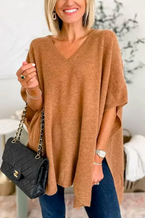 Brenda™ Vielseitiger Pullover im Poncho-Stil