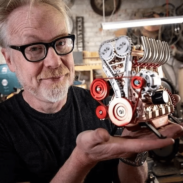 Auto Motor Modell Bausatz | 8-Zylinder | Sammlerstück aus Massivharz | Lern- & Dekoobjekt