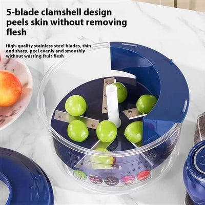 Automatischer Obstschäler | Wiederaufladbar | 50W Motor | Edelstahlklinge