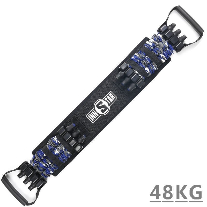 Widerstandsband & Stangenset | Tragbar & Leicht | Bis 120 kg Widerstand | Für Krafttraining & Fitness