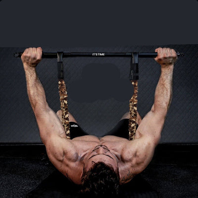 Widerstandsband & Stangenset | Tragbar & Leicht | Bis 120 kg Widerstand | Für Krafttraining & Fitness