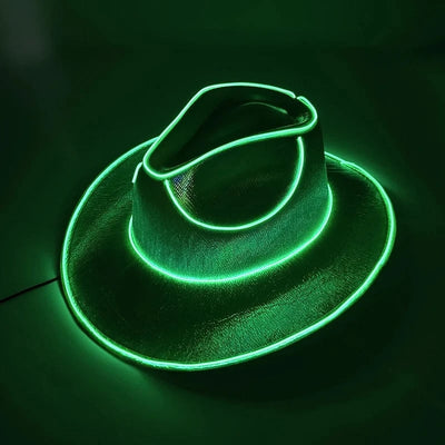 LED Partyhut | Leuchtender Hut mit Neonlichtern | Mehrere Lichtmodi & Einheitsgröße