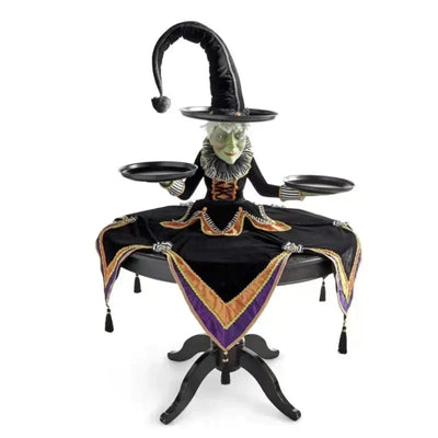 Halloween Hexenfigur | Dekoration mit Zauberhaften Details | Wiederverwendbar & Platzsparend