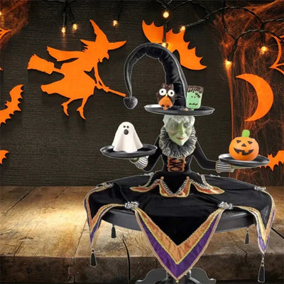 Halloween Hexenfigur | Dekoration mit Zauberhaften Details | Wiederverwendbar & Platzsparend
