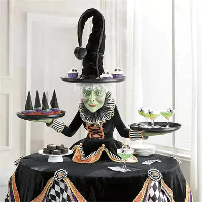 Halloween Hexenfigur | Dekoration mit Zauberhaften Details | Wiederverwendbar & Platzsparend