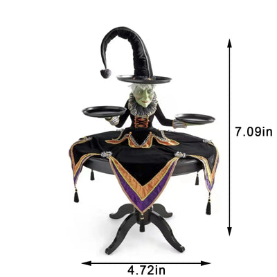 Halloween Hexenfigur | Dekoration mit Zauberhaften Details | Wiederverwendbar & Platzsparend