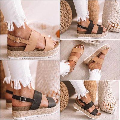 "Kaja" Designer-Plateau-Sandale