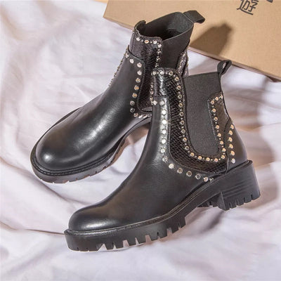"Viola" Modische Chelsea Boots