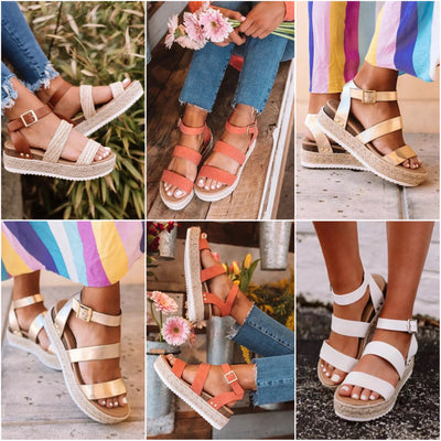 "Hanne" Keil-Sandalette